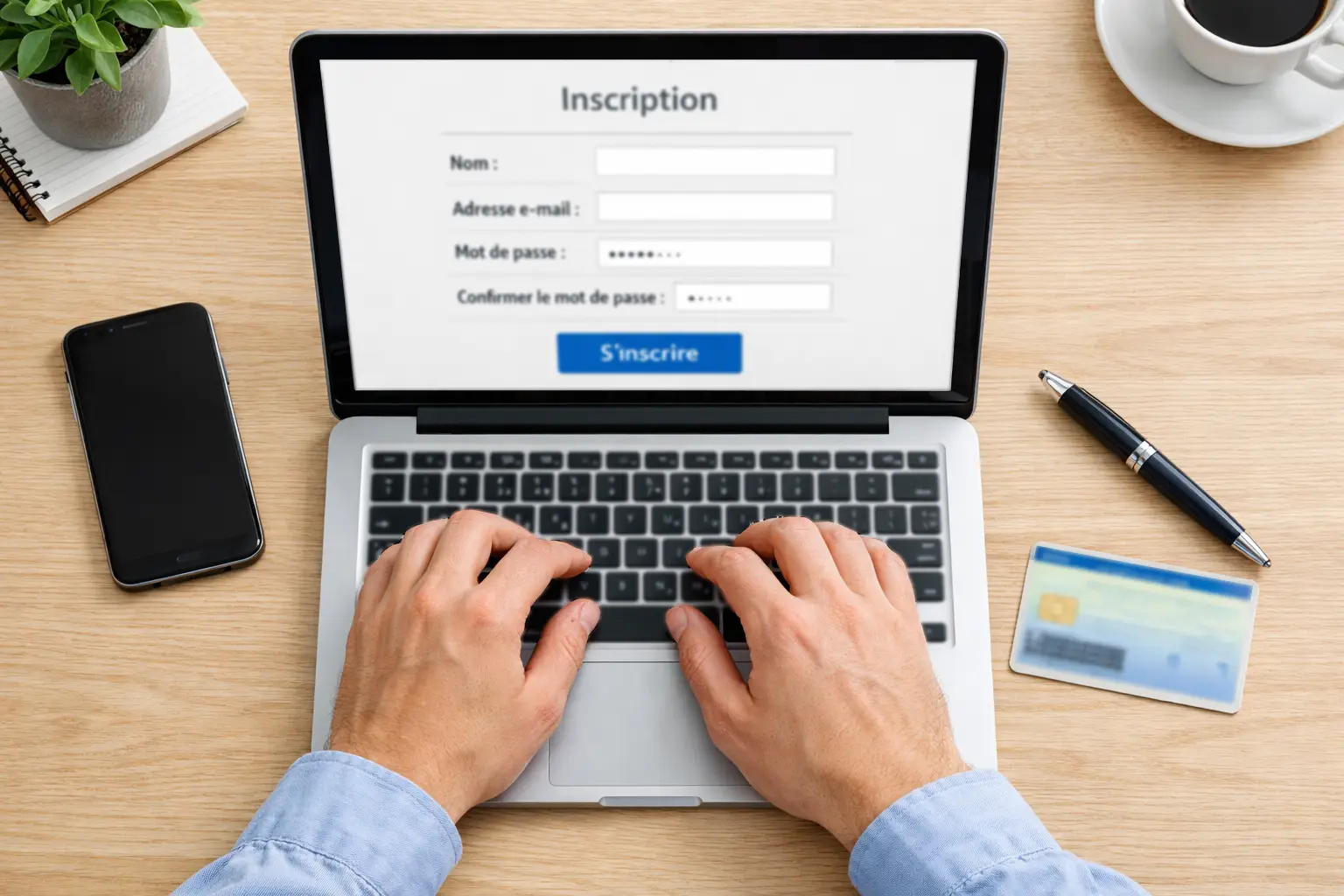 Formulaire d'inscription en ligne sur un site de paris agr&eacute;&eacute;