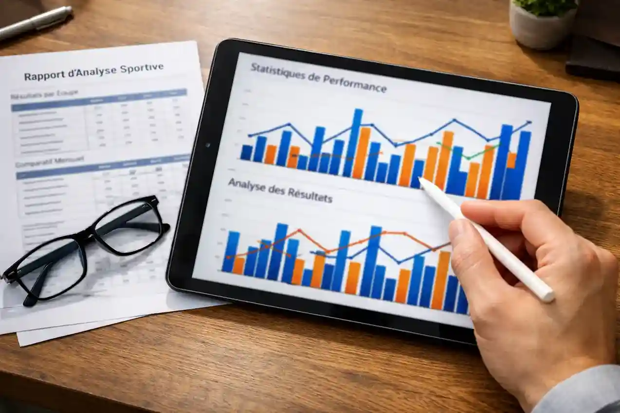Graphiques et tableaux de statistiques de handball