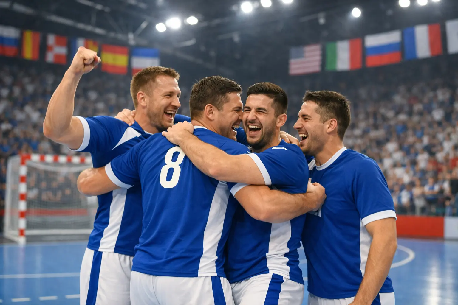 &Eacute;quipe nationale de handball lors du Championnat du Monde